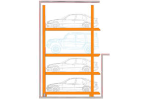 Four Level stack Car Parking System