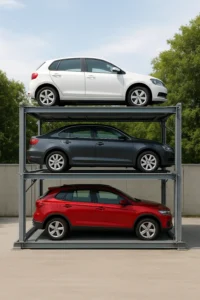 three level parking system manufacturer